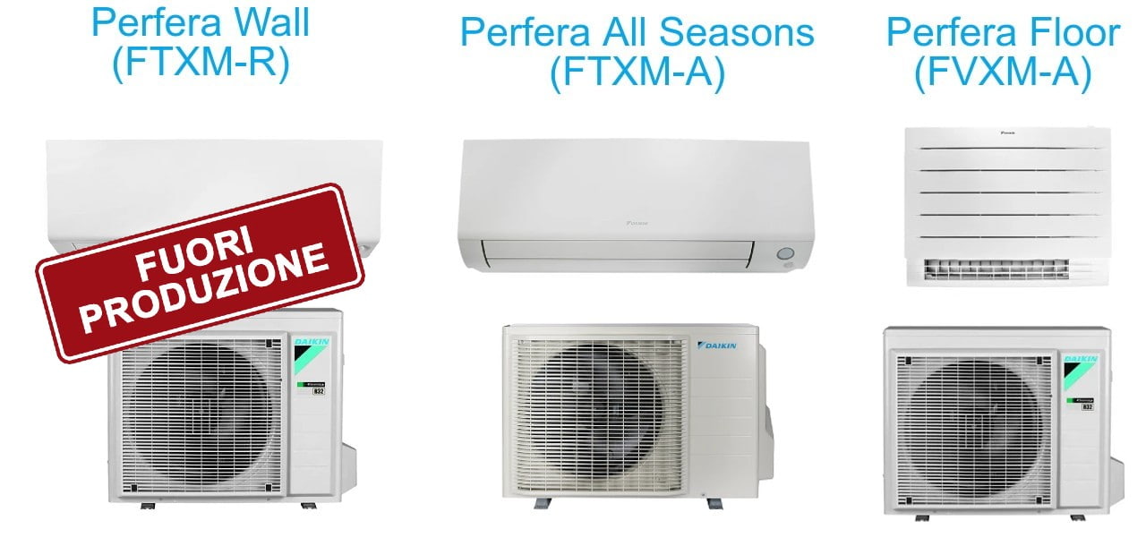 Gamma Daikin Perfera: Perfera R Wall (FTXM-R), All Seasons (FTXM-A), Floor (FVXM-A)